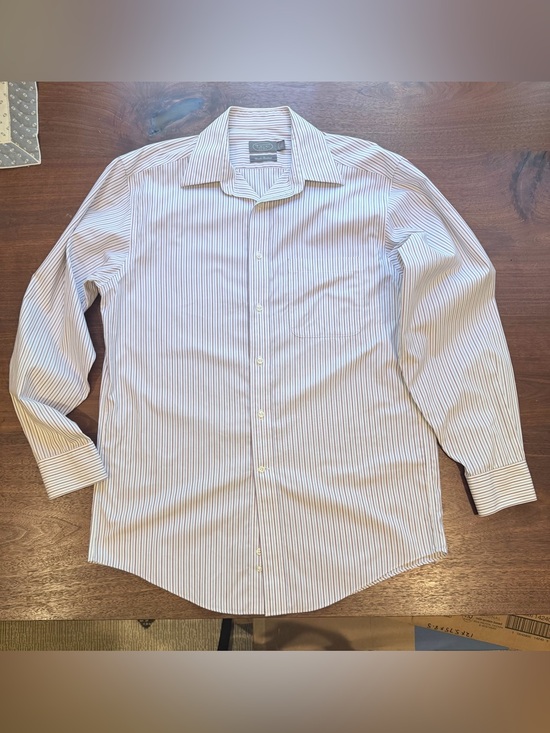 Talbots Other - Talbots Wrinkle Resistant Striped Collar Button Dress Shirt 15.5, 34/35
